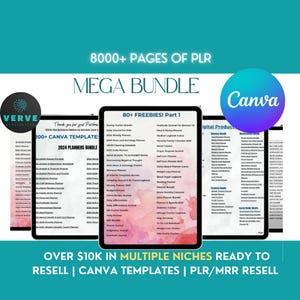 7500+ Done For You PLR MRR Digital Products Bundle Passive Income Marketing Guide Ebook digital planners Master Resell Rights DFY