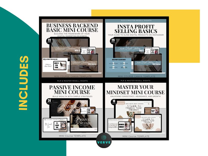 Digital Marketing Course Bundle Canva Templates Make Money Online Audio Courses PLR Digital Product Master Resell Rights Instagram Courses