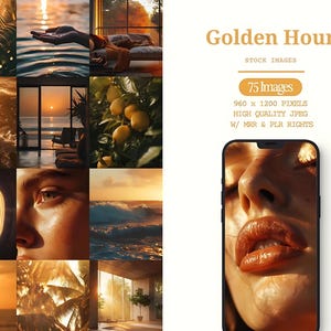 Summer Golden Hour Stock Photo Bundle | Beachside Relaxation Aesthetic | Sunny | Travel Photography | MRR PLR | Faceless Coastal Images