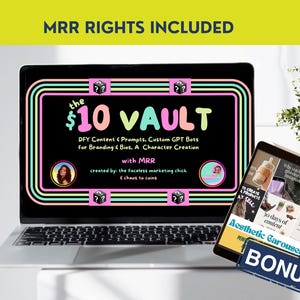 Der 10 Dollar Tresor | Done-for-You Social-Media-Inhalte, Hooks, Beschriftungen, Bio-Optimierung & Branding Kit | DFY | Master Wiederverkaufsrechte