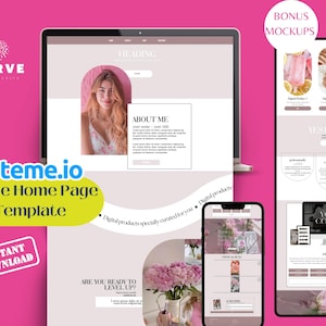 Systeme.io Home Page Template | DFY Rosie Theme Funnel | Lead Generation & Sales Page | Digital Product Website |  | Systeme