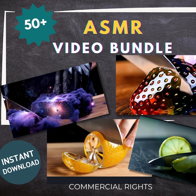 Digital Product Reels | 50+ AI Glass Cutting ASMR Videos | Viral TikTok Instagram Reels YouTube Shorts | Faceless Content image 1