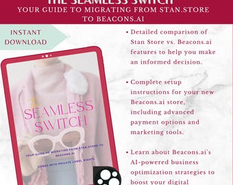 Digital Product Guide | Stan Store to Beacons.ai Migration: Your Step-by-Step PLR Guide for Online Course Creators and Product Sellers
