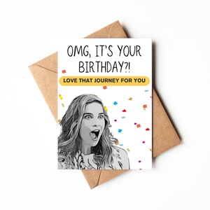 Cartão de aniversário da angra de Schitts de <br> Entrega Rápida? Cartão de aniversário engraçado | Cartão de download digital para impressão | Aniversário de Alexis Rosa