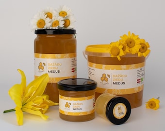 Miel de flores silvestres orgánica – Miel cruda de flores de pradera