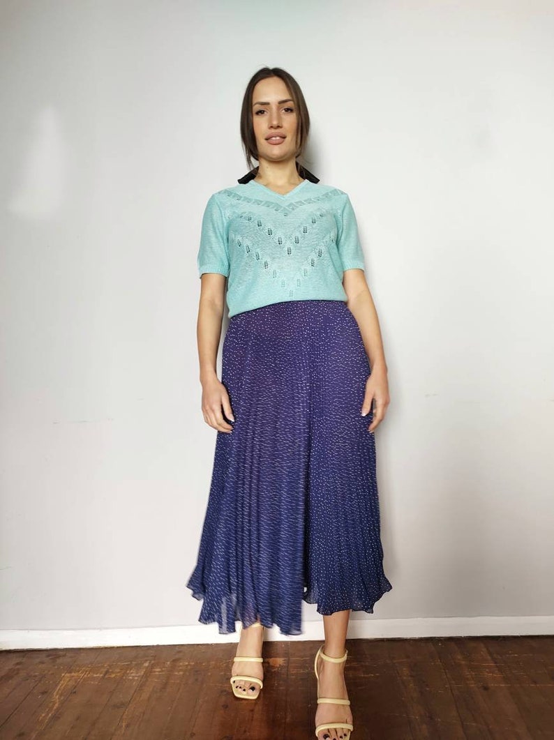 Blue White Soleil Polka Dot Skirt One Size Pleated 80's Keter Hanging Planter Basket Plants Near Me