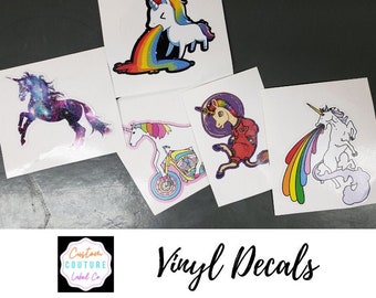 Custom Vinyl Decals, Vinyl Stickers, Any Shape, Any Size Up To 3" x 3", Using YOUR Artwork