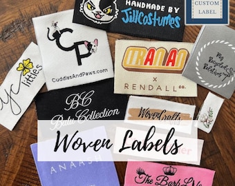 Custom Woven Labels - Sew On, Iron On, Self Adhesive - Made in the USA Company