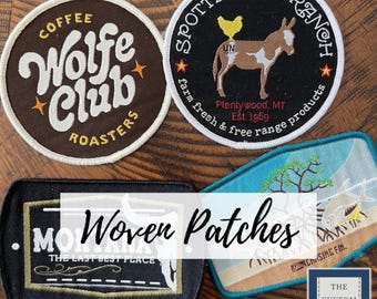 Custom Woven Patches - Sew On, Iron On, Self Adhesive, Velcro© - Made in the USA Company