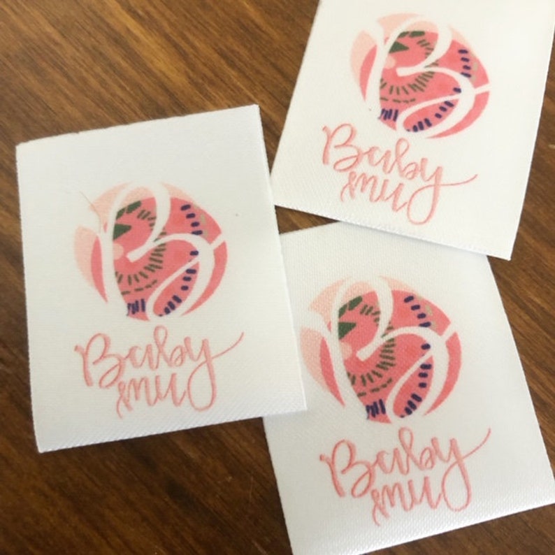 50 SEW ON Custom Printed Clothing Labels Sewing Tags - Etsy