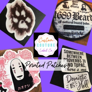 Custom Patches  Printed Patches  Dye Sub Patches  Sew On image 1