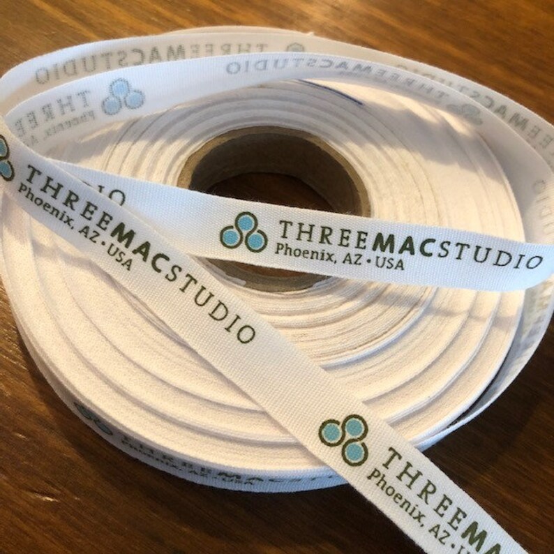 Printed Cotton Ribbon White or Natural COTTON Ribbon/twill | Etsy