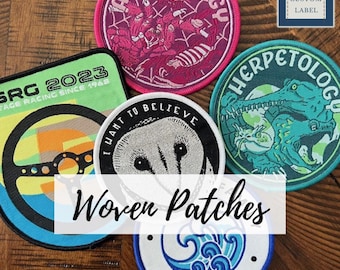 Custom Patches - Woven - Sew On, Iron On, Self Adhesive, Velcro© - Made in the USA Company