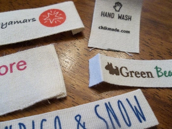 White Cotton Custom Sewing Labels For Handmade Items, For Garment