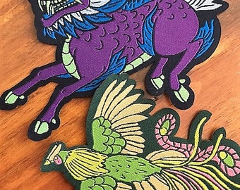 Custom IRON ON Patches - 50 - Your own artwork - Up to 8 Colors