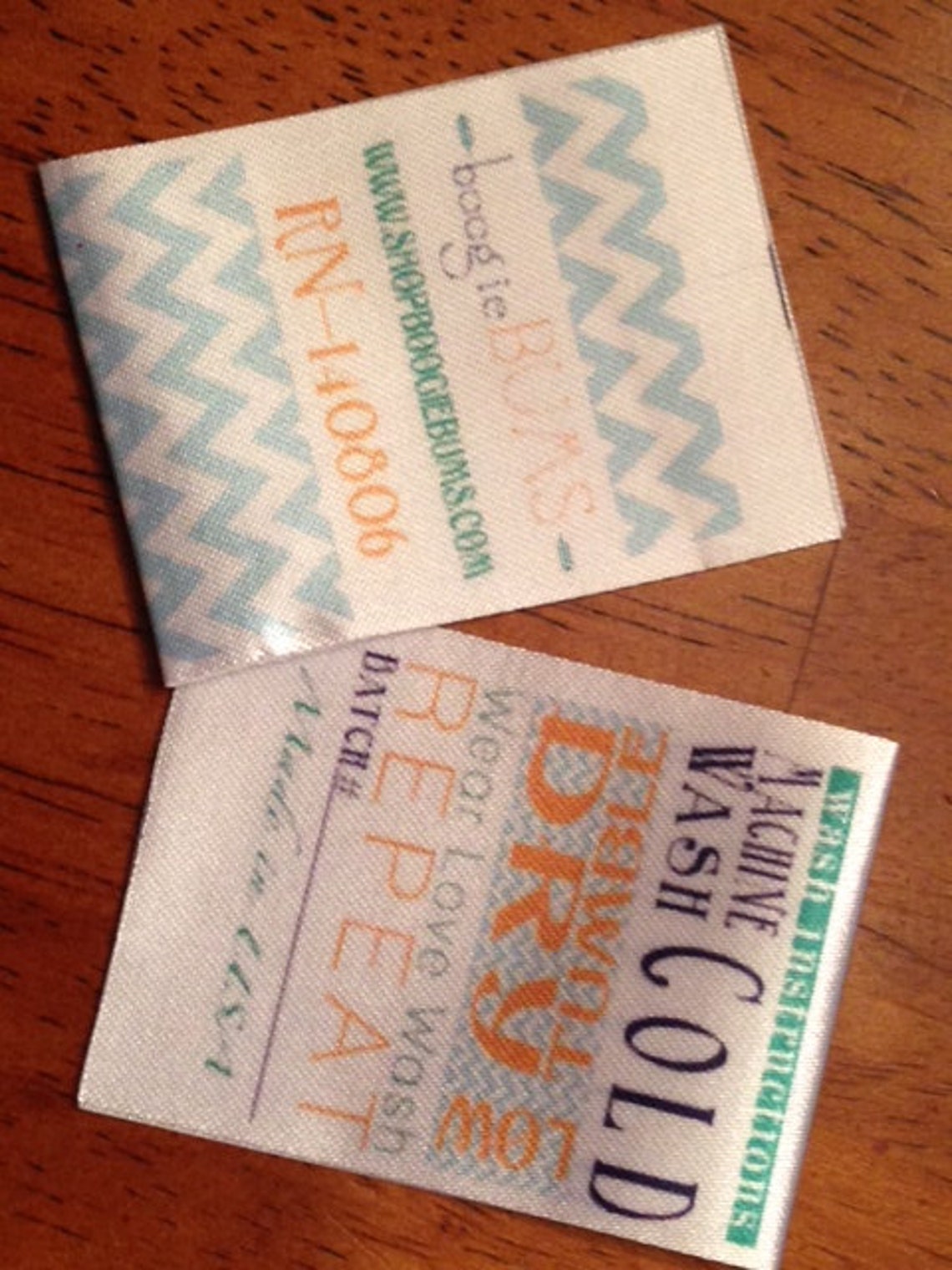 Custom Satin Labels Smooth Satin Clothing Labels Sewing Etsy