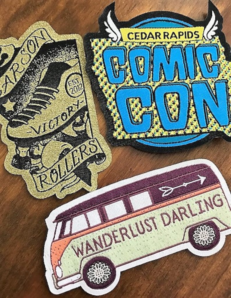 Custom Patches Woven Patches Sew On Patches Iron On Etsy