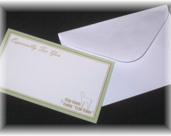 100 Custom Printed 2.5" x 3" Enclosure Cards