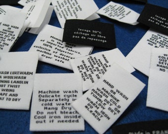 600 Woven Care-Content-CPSIA Clothing Labels - Sewing Tags
