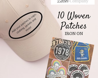 10 Custom Patches - IRON ON  - Your own artwork - Up to 10 Colors