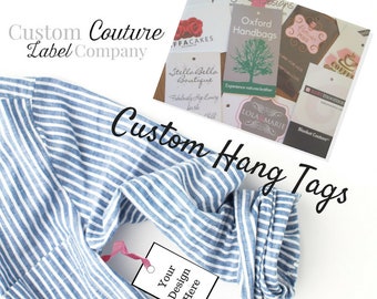 100 Custom Printed Hangtags - Hang Tags - Swing Tags - Professionally offset printed - Super Thick 15pt Glossy or Matte Cards