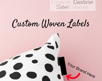 200 Custom Woven Labels - Fashion Brand Labels - High Density Labels - Use Your Own Artwork - Up to 8 Colors -