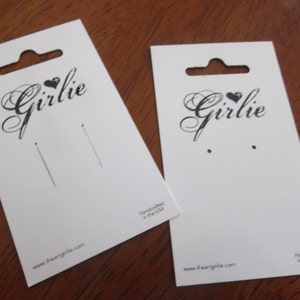 100 Jewelry Display Cards - Or Single Hair Clip - Barrette Cards - HEAVY 15pt cardstock