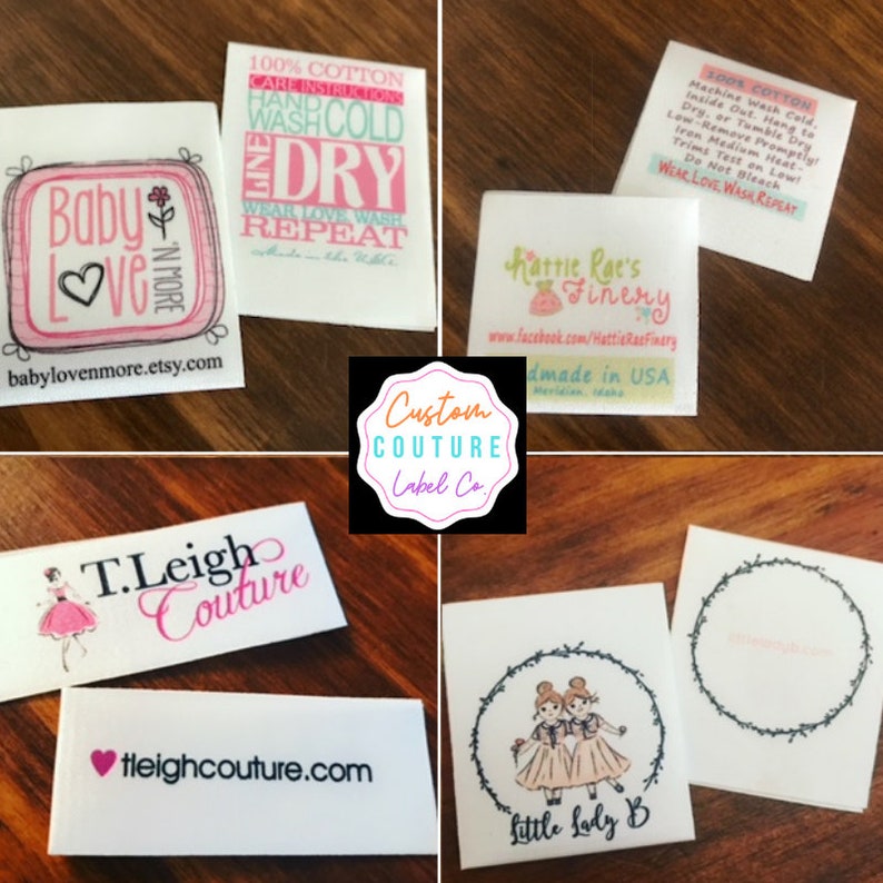 A USA Company UNLIMITED COLORS Sublimated Labels 1200 Satin Ribbon Clothing Labels Sewing Tags
