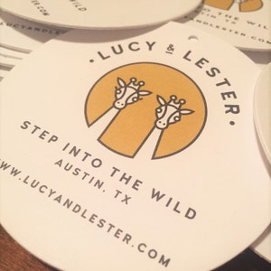 100 Custom Printed 3 Inch Round Hang Tags - Professionally offset printed - SUPER THICK 34pt Cardstock