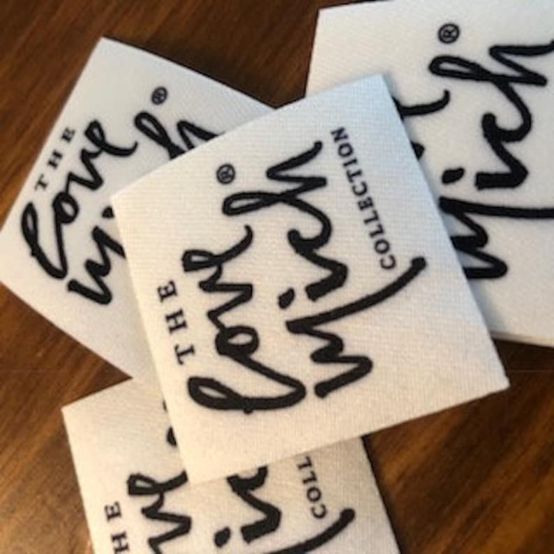 50 SEW ON Custom Printed Clothing Labels Sewing Tags - Etsy