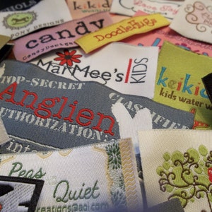 100 Custom Woven Labels Fashion Brand Labels Woven Clothing Labels Your Own Artwork Up to 8 Colors Made in the Usa image 5