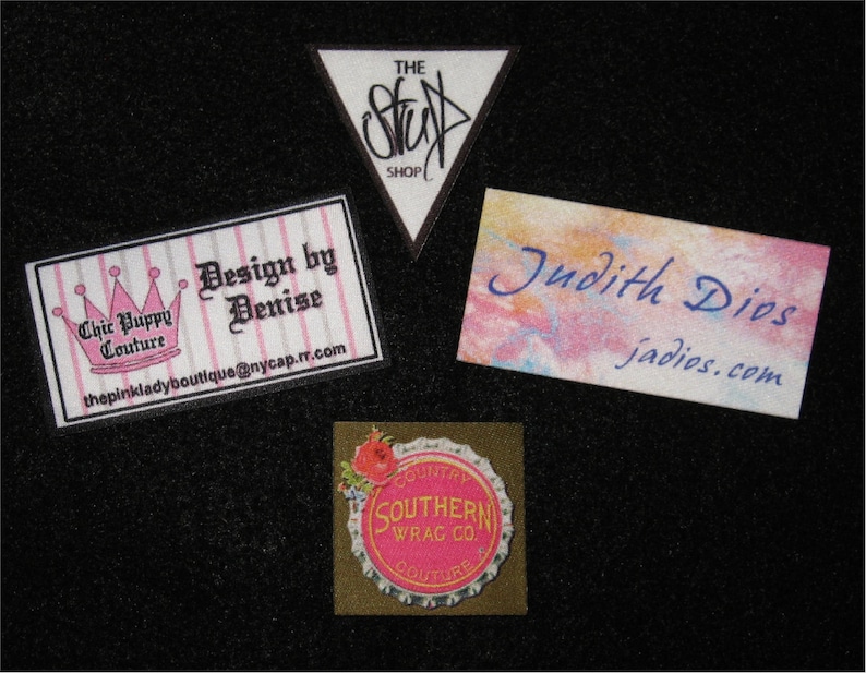 50 SEW ON Custom Printed Clothing Labels Sewing Tags - Etsy
