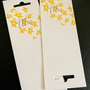 100 Custom Printed  Accessory Cards - Jewelry Display Cards - Holders - Packaging