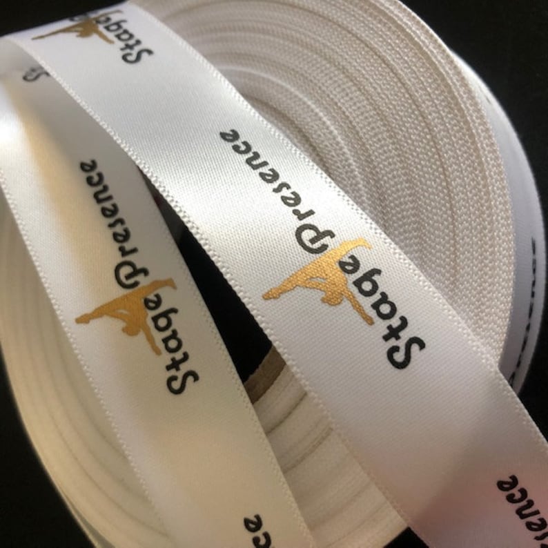Custom Printed Satin Ribbon Personalized Satin Ribbon Etsy