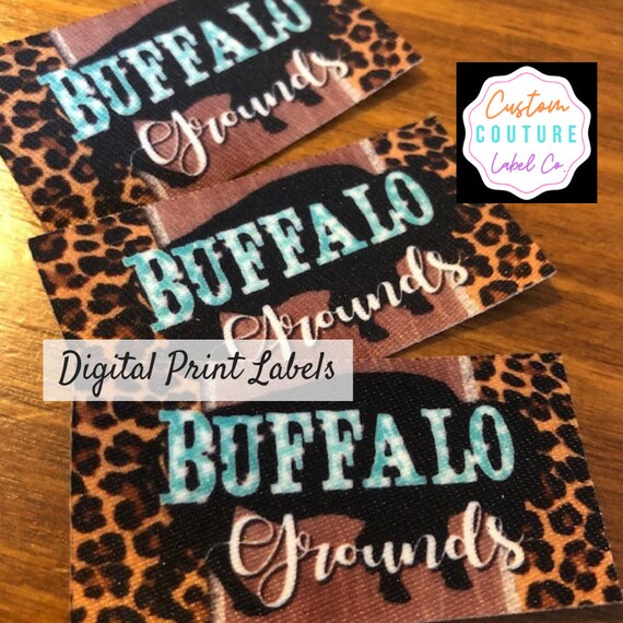 100 SEW ON Custom Printed Fabric Labels Sublimated Clothing Labels