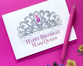 Signature Edition - MahJQueen Glittered Birthday Card