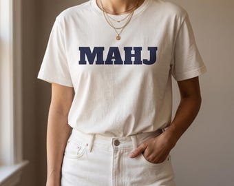 Mah Jongg Shirt Unisex | MAHJ Bella Canvas Tee | Mahjong Gift for Her | Soft Lightweight Tee