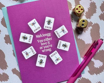 Signature Edition -Funny MahJongg Greeting Card