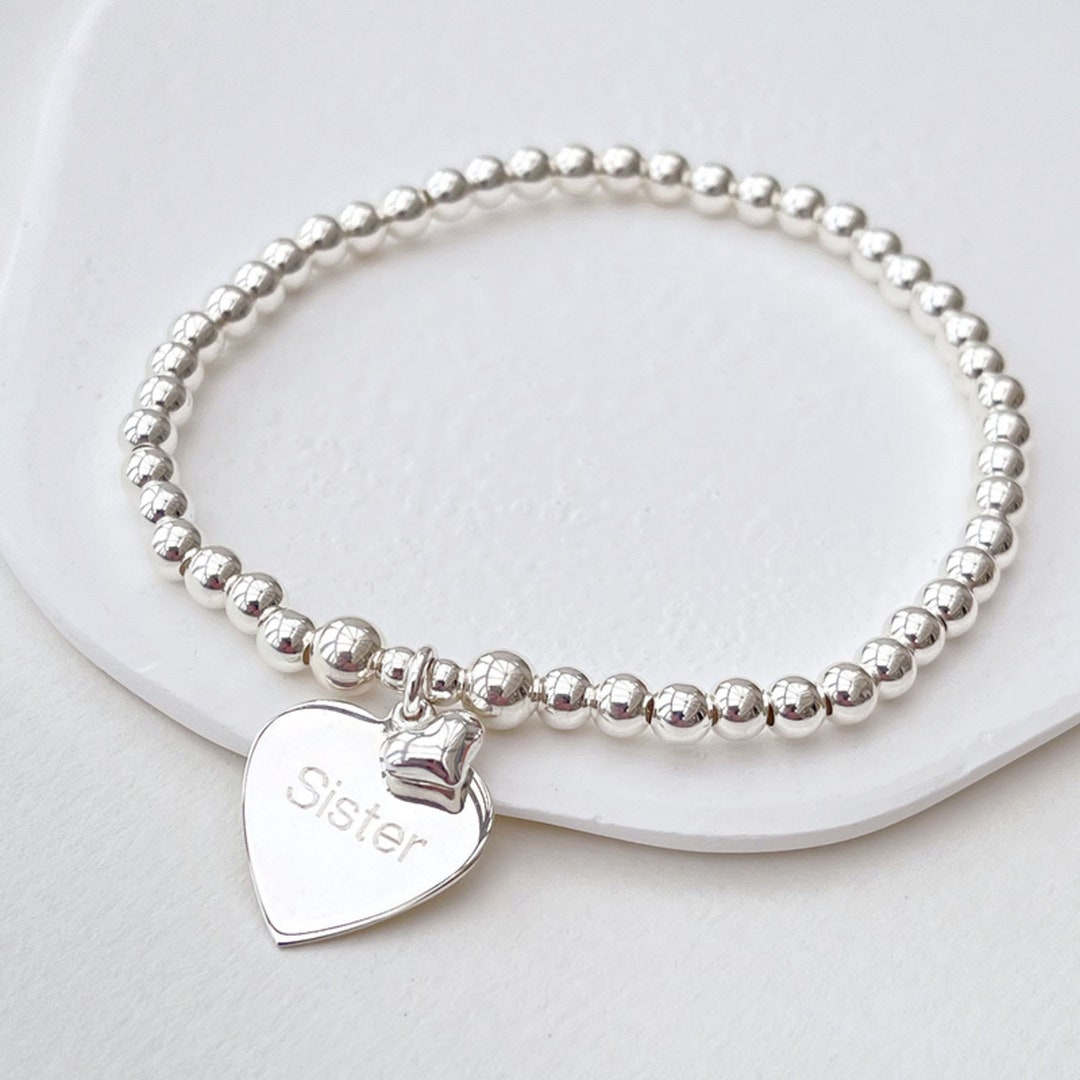 Charm Bracelet Sterling Silver Sister Bracelets Sterling Silver