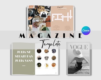 Template Canva - magazine 100% personnalisable à offrir !