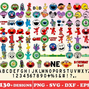 525+ Svg Bundle Layered Item, Elmo Svg Clipart, Street Monster Characters Cricut, Digital Vector Cut File, 130+ Unique Designs