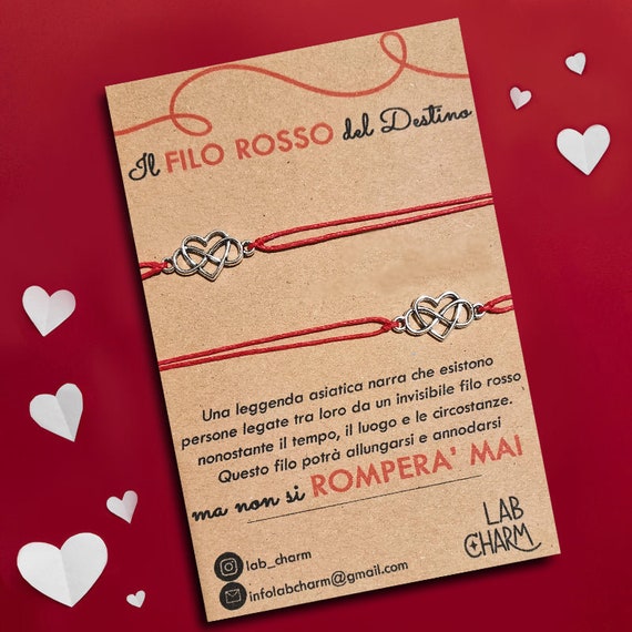 Braccialetti Rossi Protezione – Confezione Da 2 Con Occhio Turco E Filo Del Destino, Portafortuna Regolabile – Ideale Per Amici E Famiglia