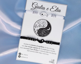 Set due Bracciali Yin & Yang | Amuleti di Protezione, Gioielli per Coppia