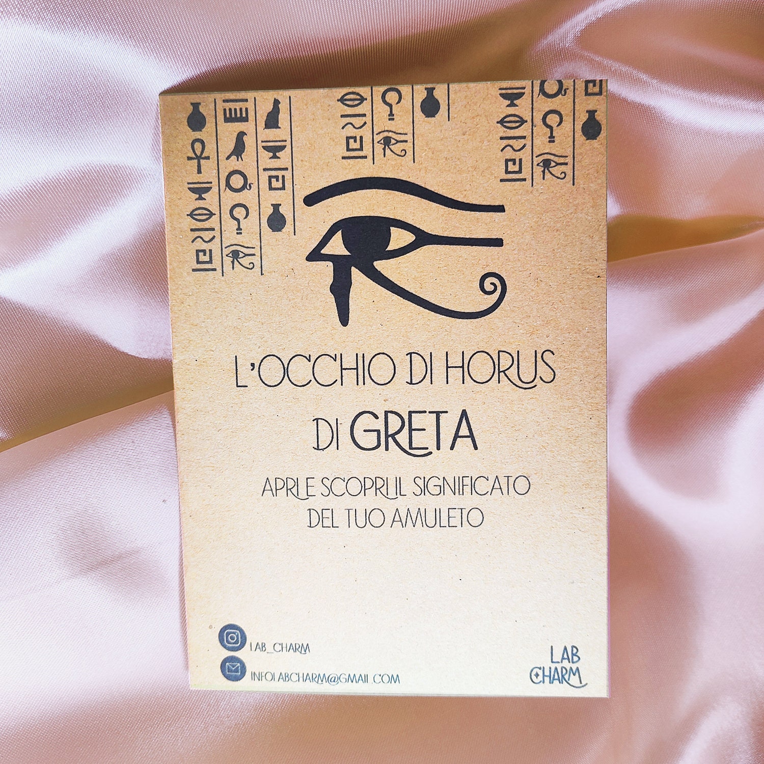 Collana occhio Horus Ank | Studio Lorella magico 0