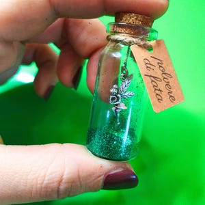NOVITA'| Bottiglietta con Polvere di Fata+ ciondolo Stellina | Regalo originale | Regalo per Amica, Sorella, Collega