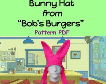 Louise Belcher Bunny Hat Crochet Pattern