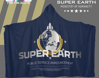 Super Earth Special Announcement Hooded Blanket
