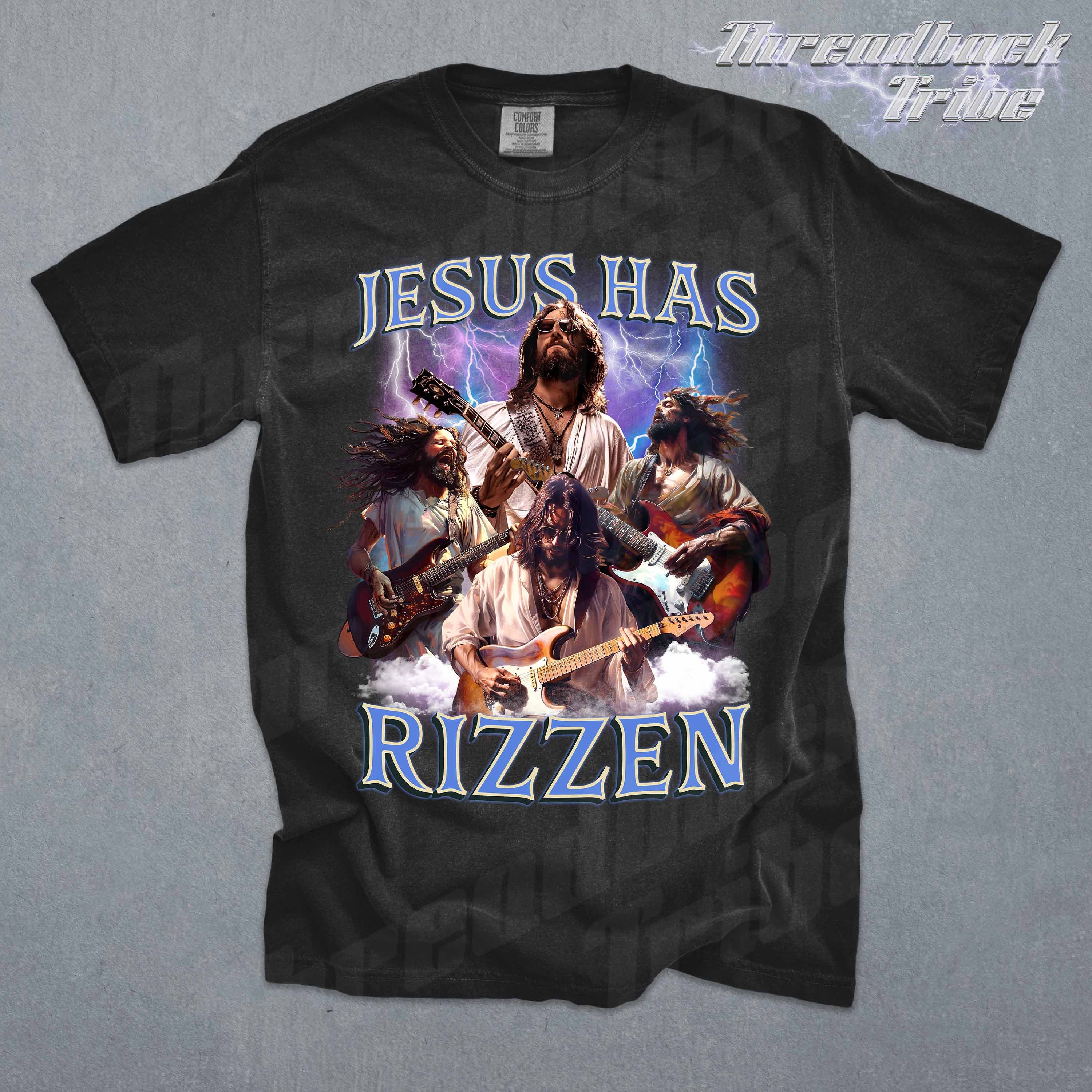 Jesus Has Rizzen Shirt Jesus Meme Tee He is Rizzen T-shirt Oversized T ...