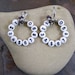 Genuine Amethyst 10 Row Removable Row Counter Stitch Marker - Lobster Claw or Leverback- Item No. 1087