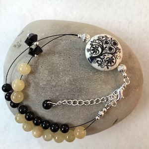 Row Counter Knitting Abacus Bracelet - With or Without Extender - Tree of Life - Item No. 1133